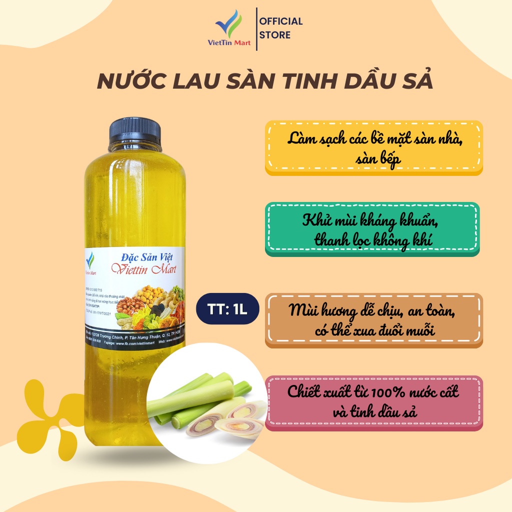 Tinh Dầu Sả VIETTINMART 1L