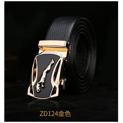 Thắt lưng da nam mặt vuông hoạ tiết báo trắng cao cấp - phong cách lịch lãm hot 2020