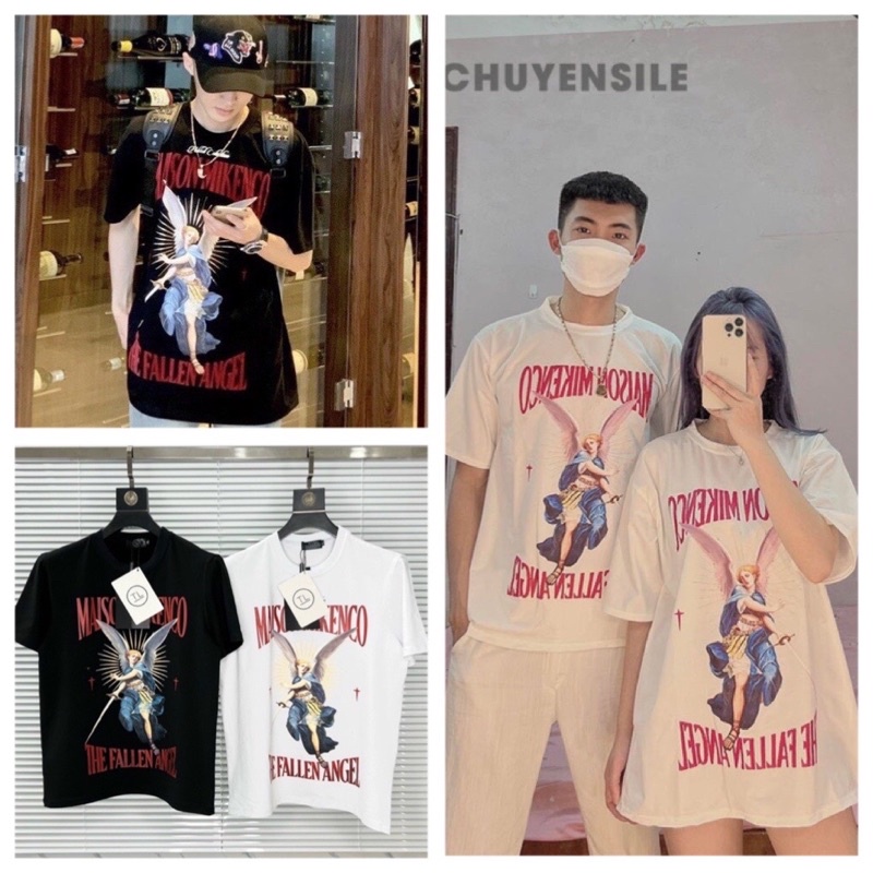 Áo Phông Nam Nữ Unisex MIKENCO Thiên Thần Fallen Angel Tshirt,Áo Thun Vintage 3158 Mikenco Ulzzang Hot