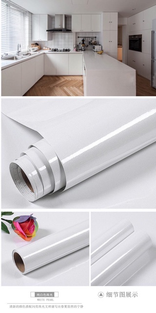 5M decal trắng bóng keo sẵn khổ 60 cm