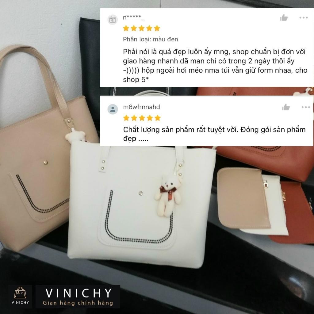 Túi tote, công sở, a4, túi xách nữ đeo chéo, túi đi chơi, đi học VINICHY, da đẹp, cao cấp size 30cm HA109