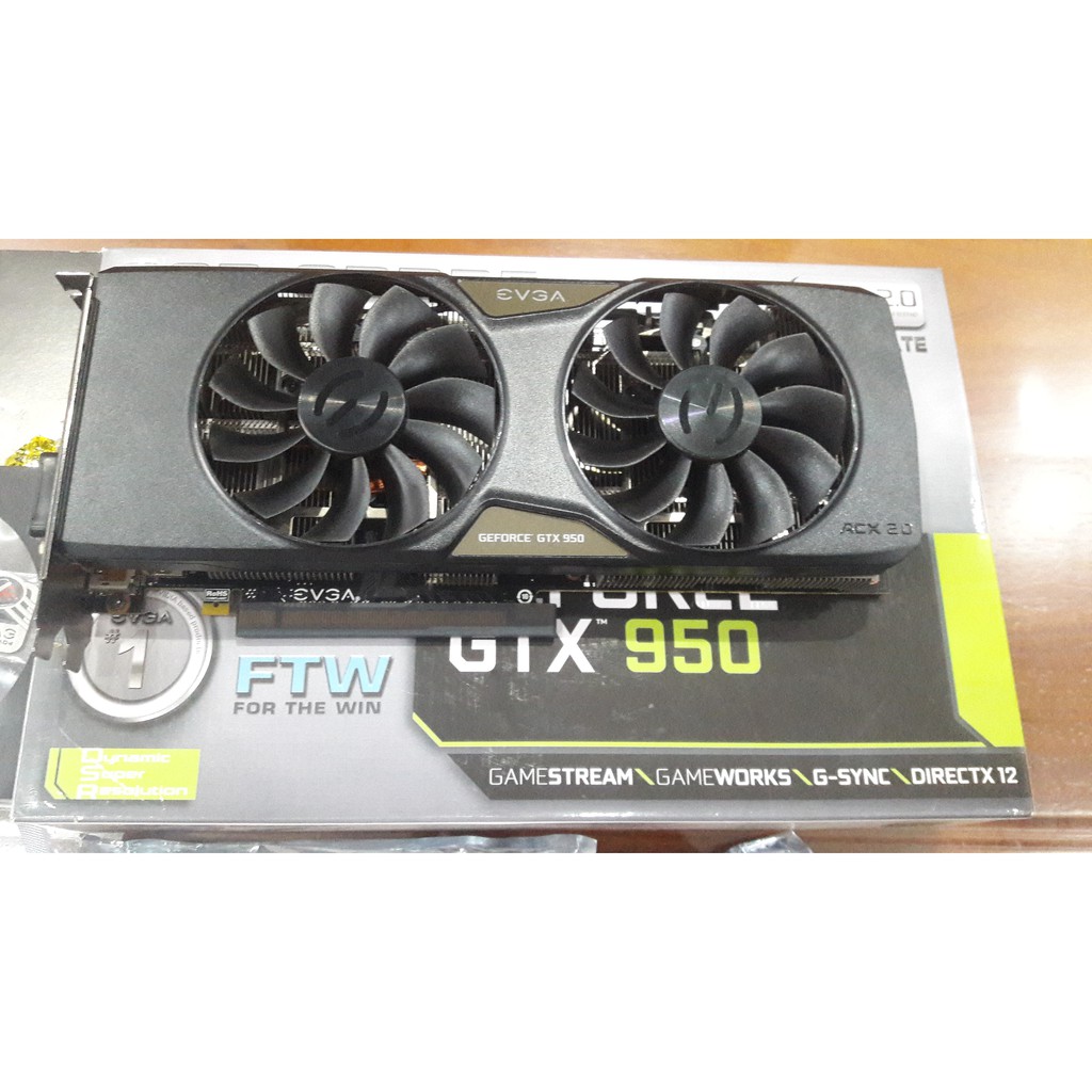 VGA EVGA GTX 950 2GB FTW FULL BOX