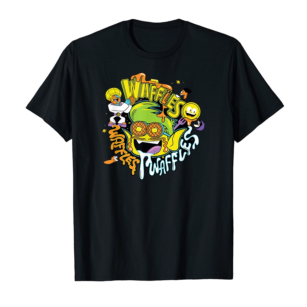 Áo thun cotton unisex HTFashion in hình Teen Titans Go Beast Boy Waffles
