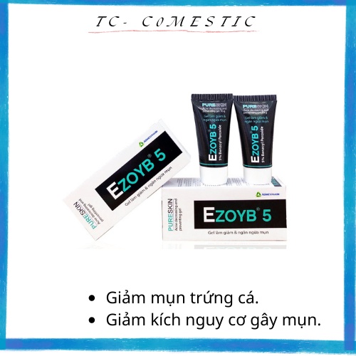 Gel giảm mụn EZOYB 15g Benzoyl Peroxide 5% 10%