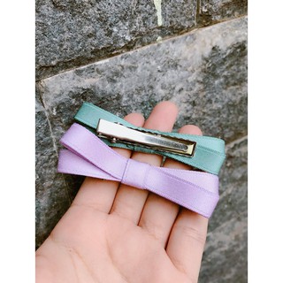 Kẹp tóc nơ chéo đơn giản, dễ thương