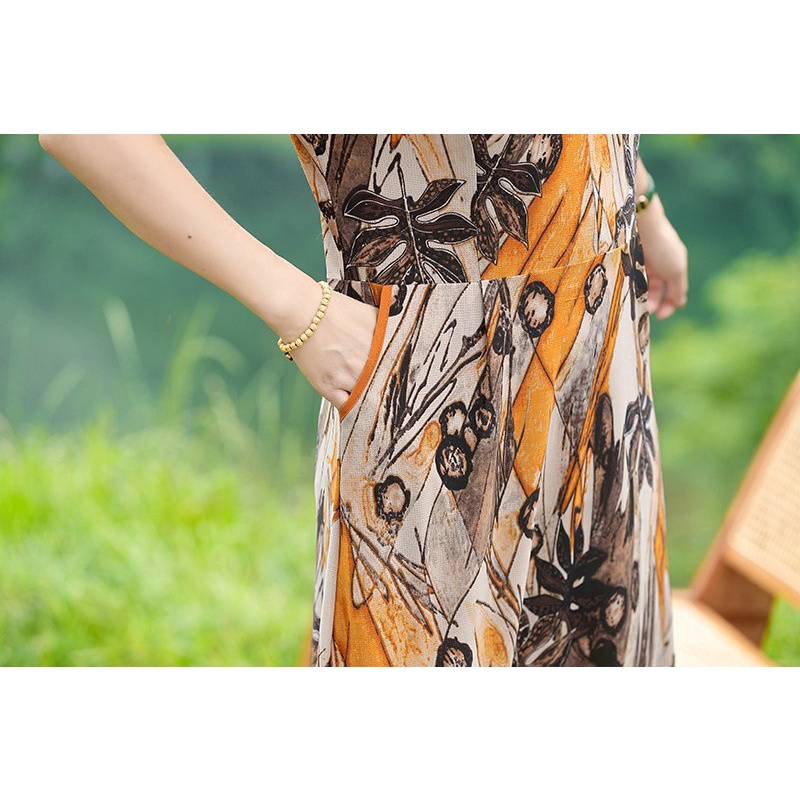 Đầm Thời Trang Mùa Hè Phong Cách Mới Dành Cho Phụ Nữ Trung Niên Trung Niên 40 Tuổi