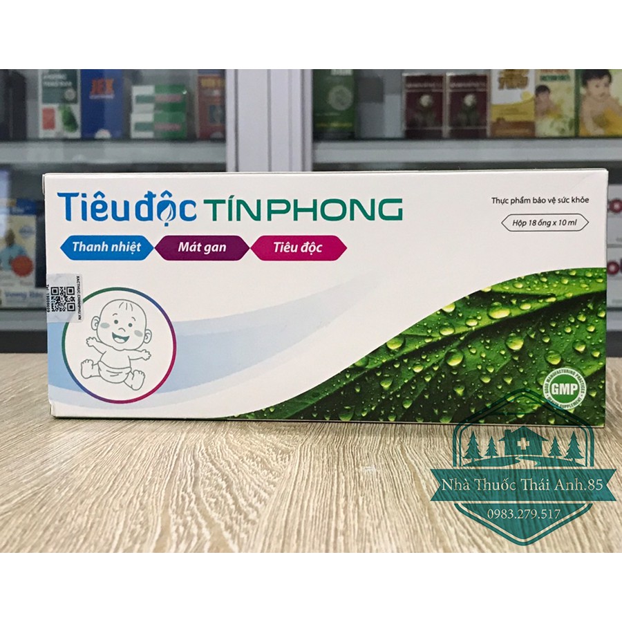 Ống Uống Tiêu Độc Tín Phong - Thanh Nhiệt, Mát Gan, Tiêu Độc - Hộp 18 ống