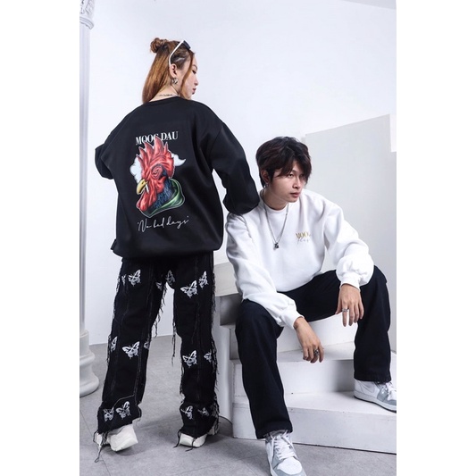 Áo SWEATER UNISEX nỉ bông 12 con giáp-MOOC CLOTHES tuổi NGỌ,MÙI,THÂN,DẬU,TUẤT,HỢI