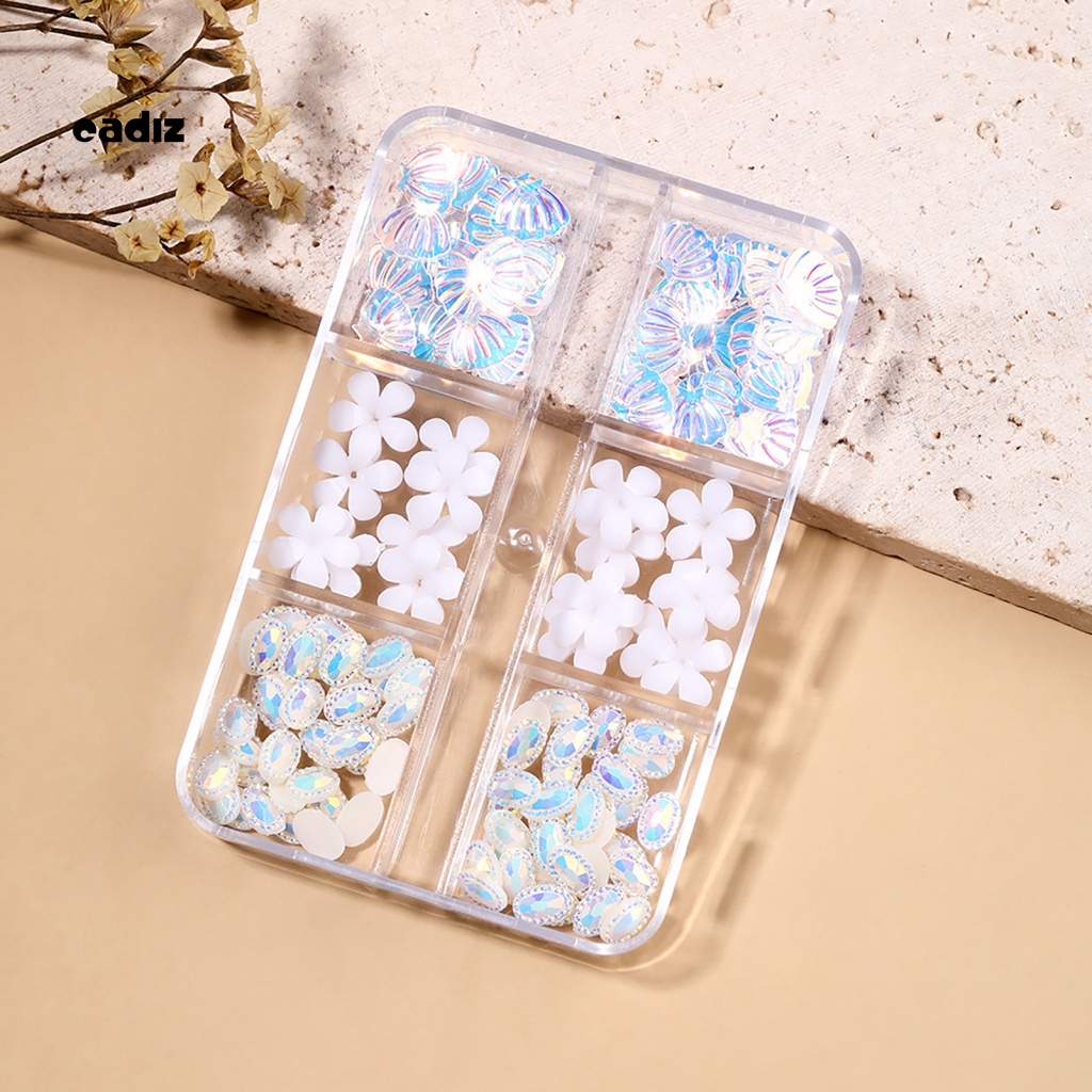 1 Hộp Phụ Kiện Trang Trí Móng Nghệ Thuật DIY Sáng Bóng