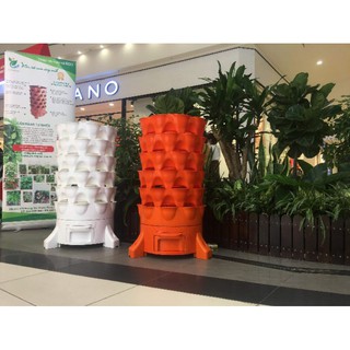 tp Thủ Đức HCM. Giá sỉ Tháp trồng rau hữu cơ Eco VN, thùng trồng rau thông minh USAtoa