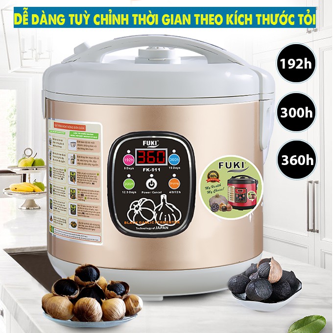 Máy làm tỏi đen Nhật Bản Fuki 6L FK-911 dòng tuỳ chỉnh (Vàng Gold)