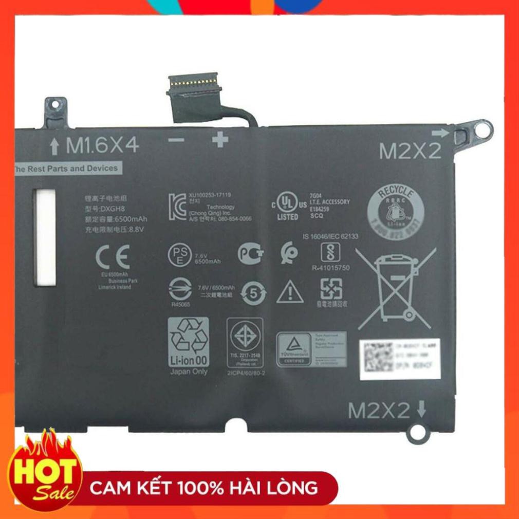 🎁 PIN ZIN 🎁 [ Pin zin ] Pin battery laptop Dell XPS 13 2018 XPS 13 9370 9380 2019 0H754V DXGH8 7.6V 52Wh 6500mAh