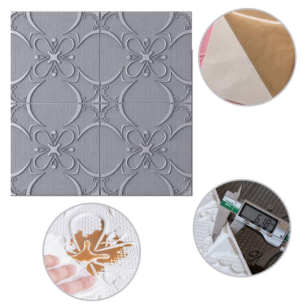 CONOPERY Giấy Dán Tường Tự Dính Họa Tiết 3D Trang Trí Phòng Khách