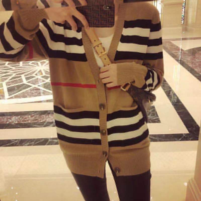 Áo khoác cardigan nữ cao cấp thương hiệu Burberry BBR