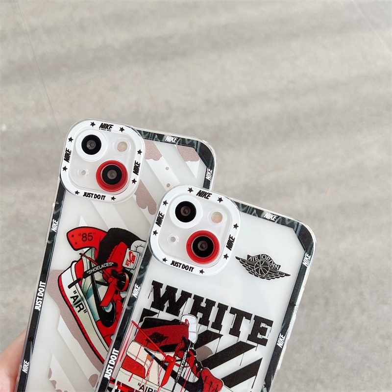 Ốp Điện Thoại Họa Tiết Giày sneaker Phong Cách Âu Mỹ Cho iPhone 13 Pro Max 12 Pro Max 11 Pro Max 7 8 Plus XS Max X XR