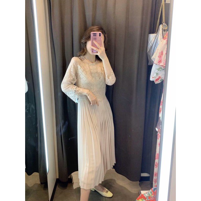 🍀 10.10 🍀 9.9 Đầm trắng Zara hàng dư made in morocco .. Đẹp . .