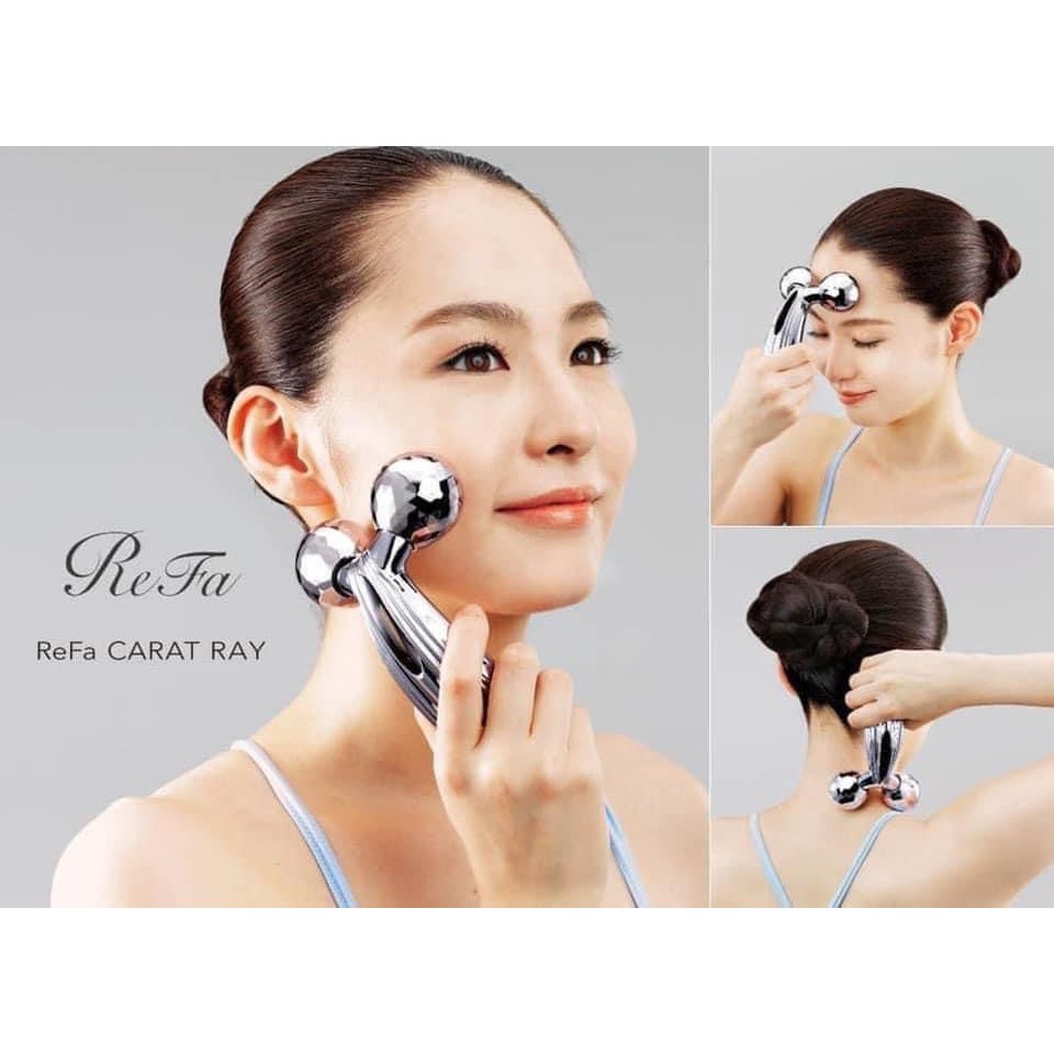 Cây lăn massage nâng cơ chống lão hóa dành cho mặt và body Refa Carat Ray