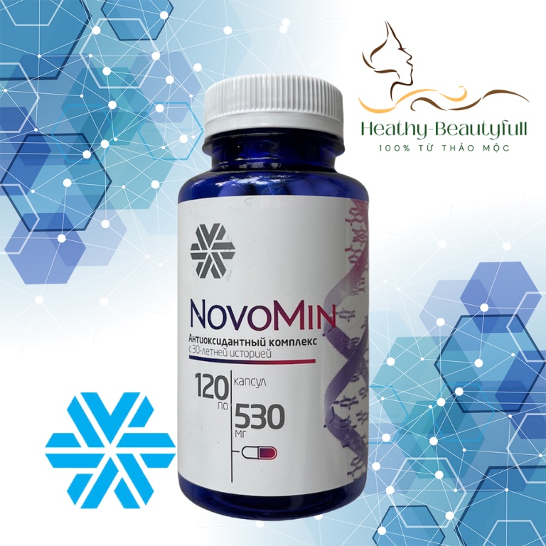 Thực phẩm bảo vệ sức khỏe Novomin Cung Cấp Vitamin A, C, E, Phục Hồi Tế Bào, Chống Oxy Hóa