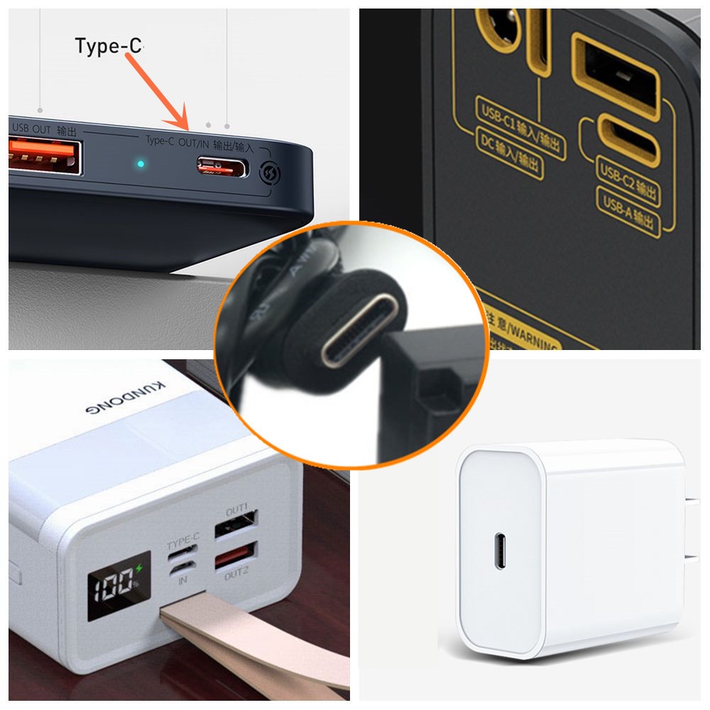 Pin Giả Lp-E12 + Cáp PD USB-C Cho Canon Kiss M Power Bank DR-E12 ACK-E12