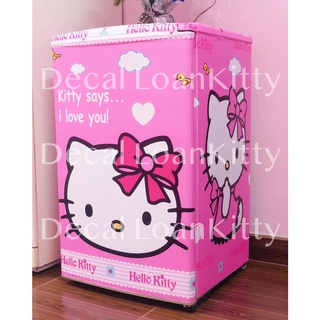 >> CÓ SẴN GIAO LIỀN >> decal dán tủ lạnh HelloKitty chống nước có đủ kích thước