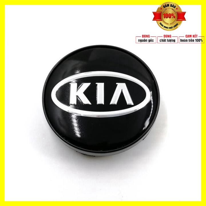 Sản phẩm  Logo chụp mâm, ốp lazang bánh xe ô tô Kia KIA-58 đường kính 58mm, Nhựa ABS - 01 chiếc