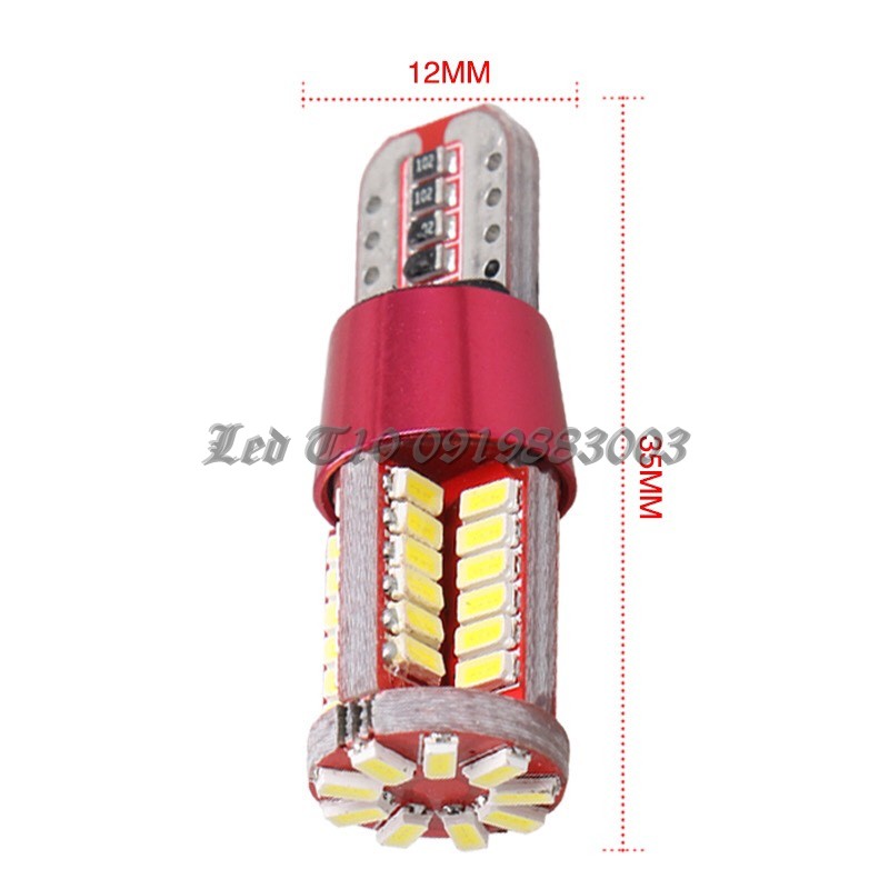 ĐÈN LED Canbus Error DEMI XI NHAN T10 57smd 4014 TIM LED SIÊU BỀN