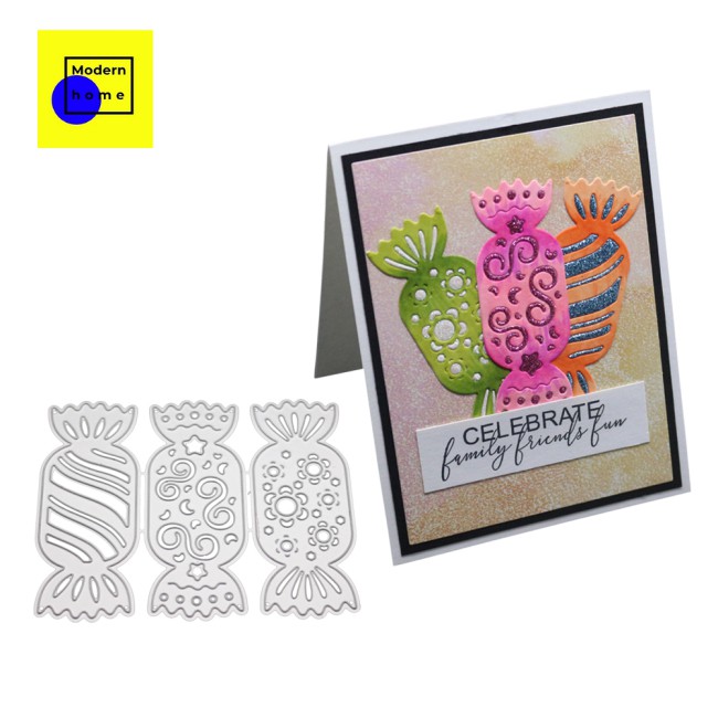 metal craft kitchen stencil Khuôn Cắt Giấy Làm Từ Kim Loại Hình Hàng Rào Trang Trí Scrapbook