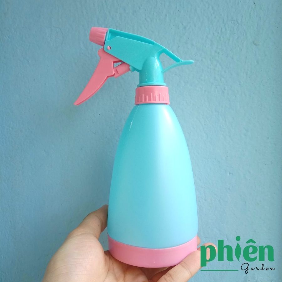 Bình Xịt Phun Sương 500ml hàn quốc, tưới cây, xịt kiếng màu xanh hồng