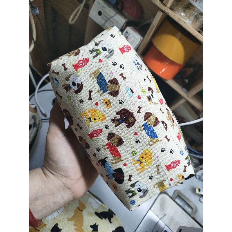 Hộp bút vải cún