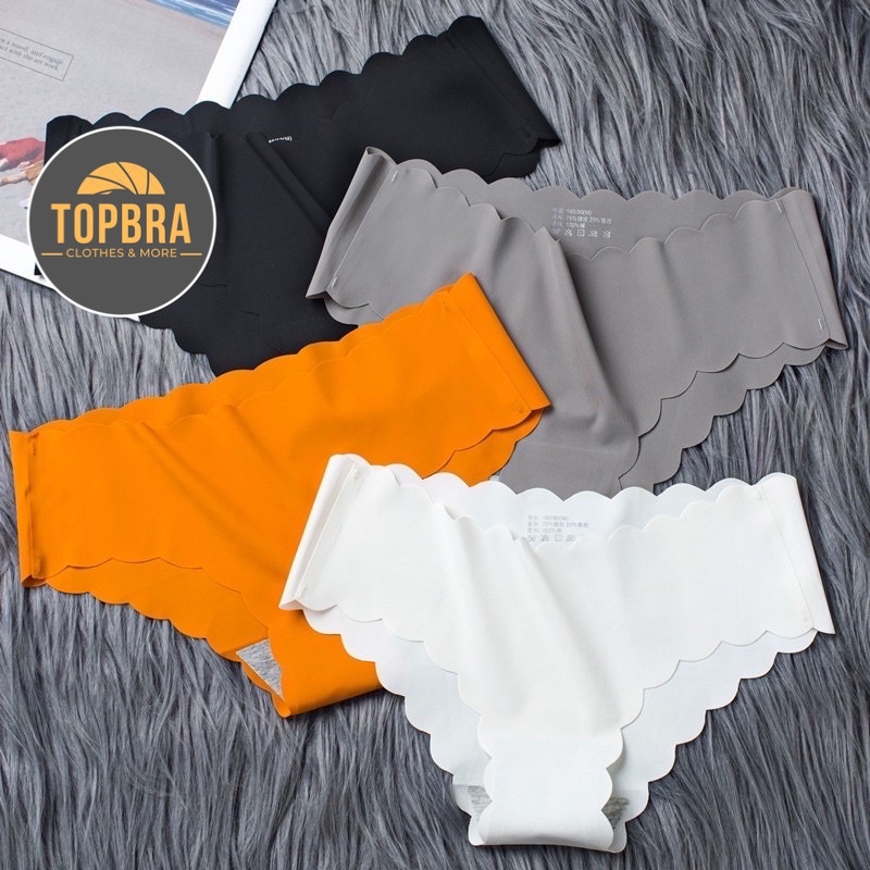 Quần Lót Nữ Đúc Su Thun Lạnh Không Đường May Viền Sóng TOPBRA QL46