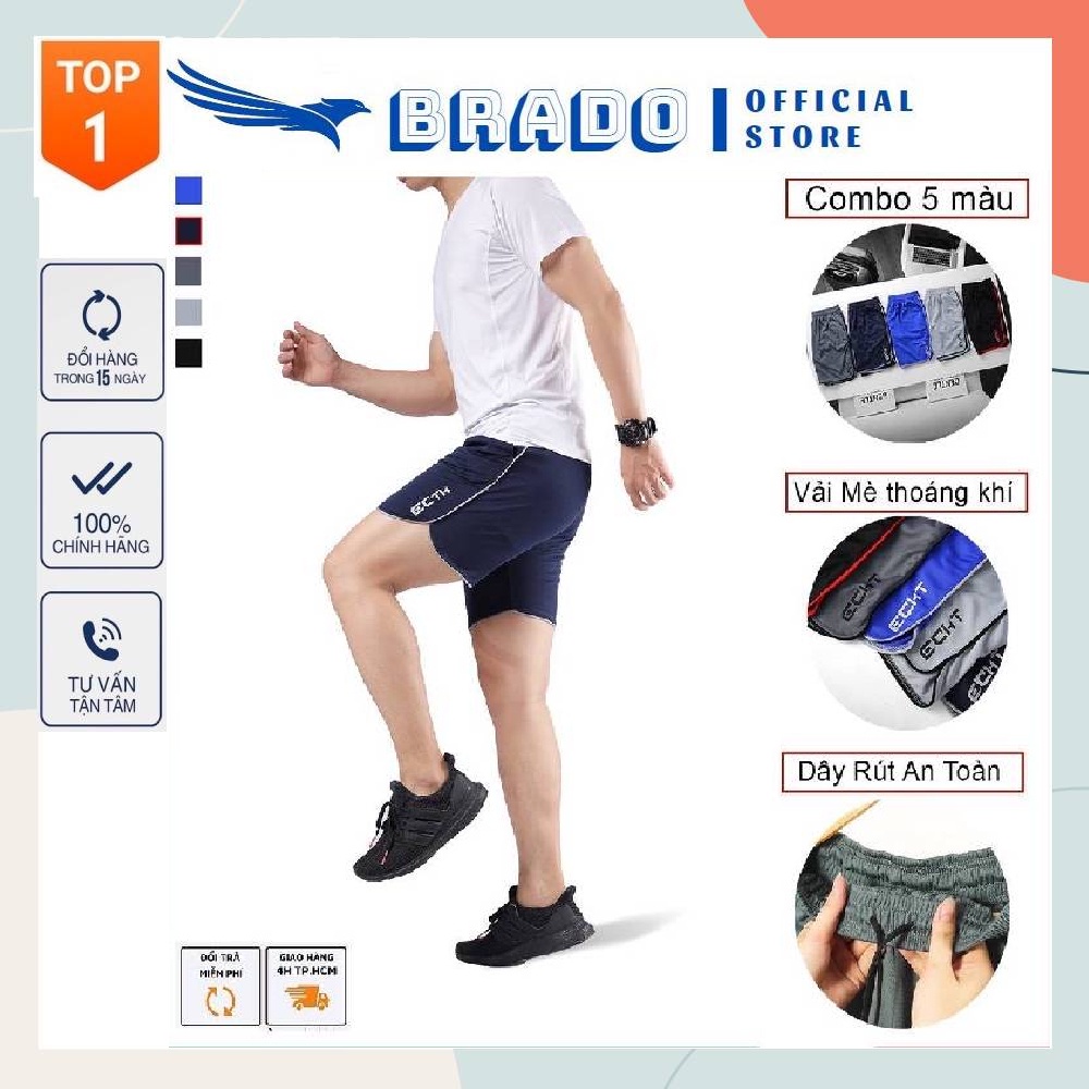[𝐂𝐎𝐌𝐁𝐎 𝟑-𝟓] Quần đùi nam, quần đùi tập gym, chơi thể thao, chạy bộ 𝐄𝐂𝐇𝐓 chất vải Thun Mè Thái cao cấp co giãn 4 chiều