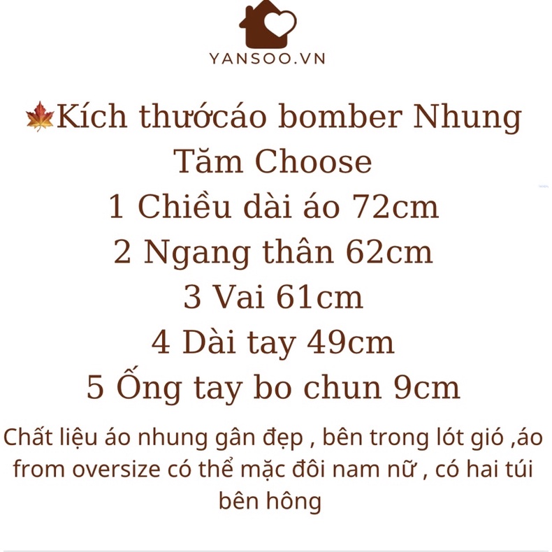 Áo khoác bomber from rộng nhung chữ CHOOSE , áo khoác đôi from rộng hàng Quảng Châu Cao Cấp by YANSOO
