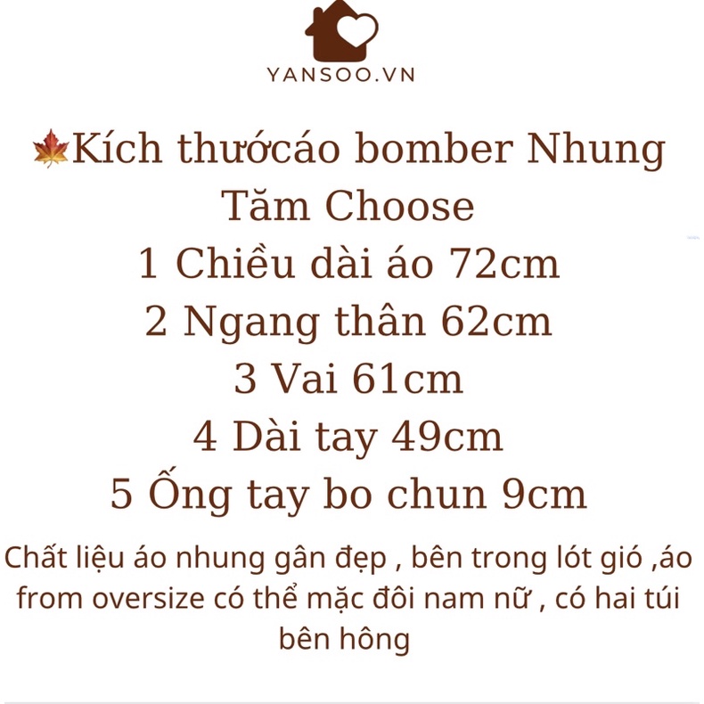 Áo khoác bomber from rộng nhung chữ CHOOSE , áo khoác đôi from rộng hàng Quảng Châu Cao Cấp by YANSOO AK20