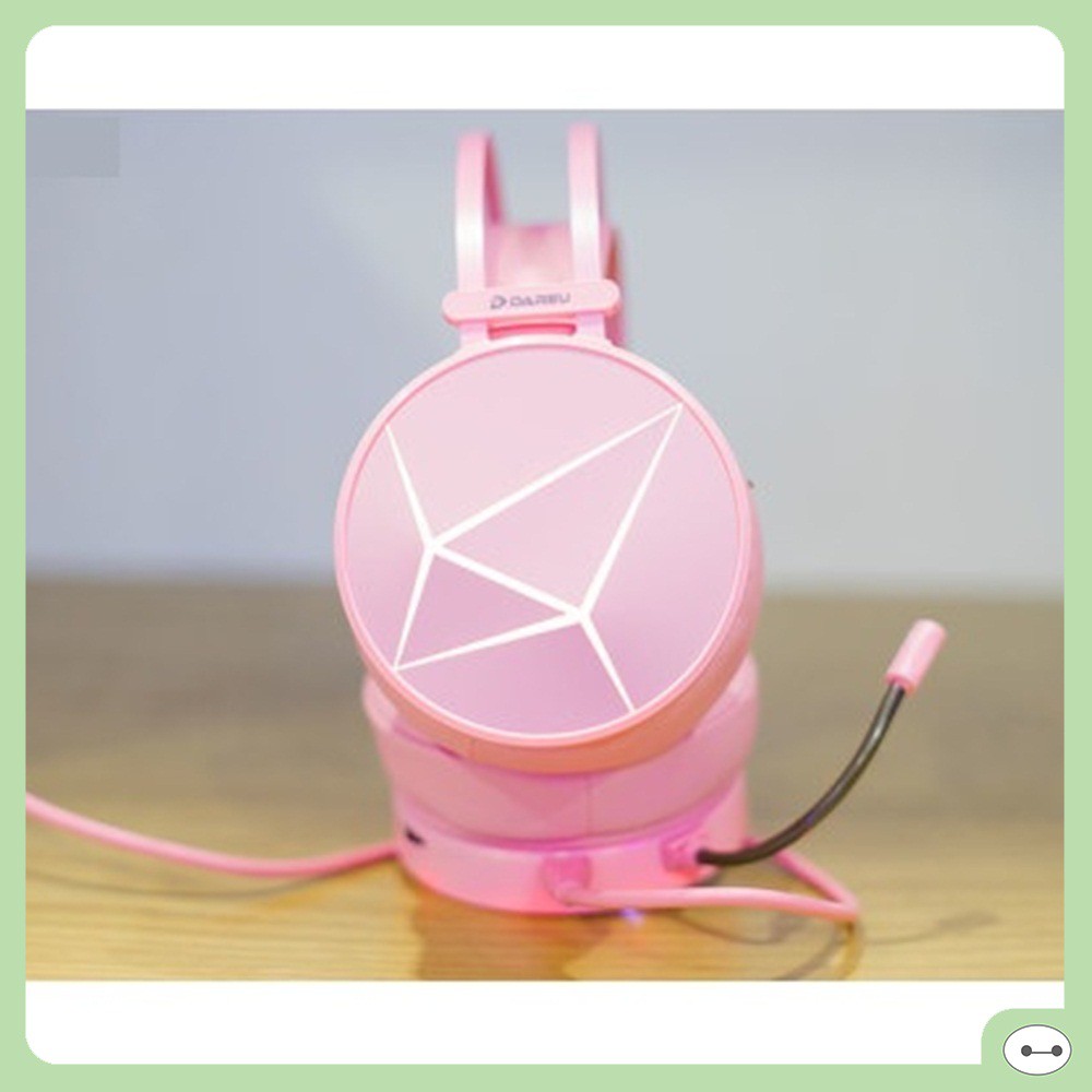 TAI NGHE DAREU EH722s 7.1 LED RGB HỒNG MAGIC QUEEN