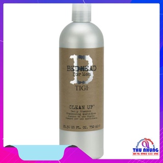 Dầu gội TIGI Bed Head B for men Clean up Daily shampoo hương bạc Hà cho Nam cao cấp Mỹ 750ml - Hàng chính hãng