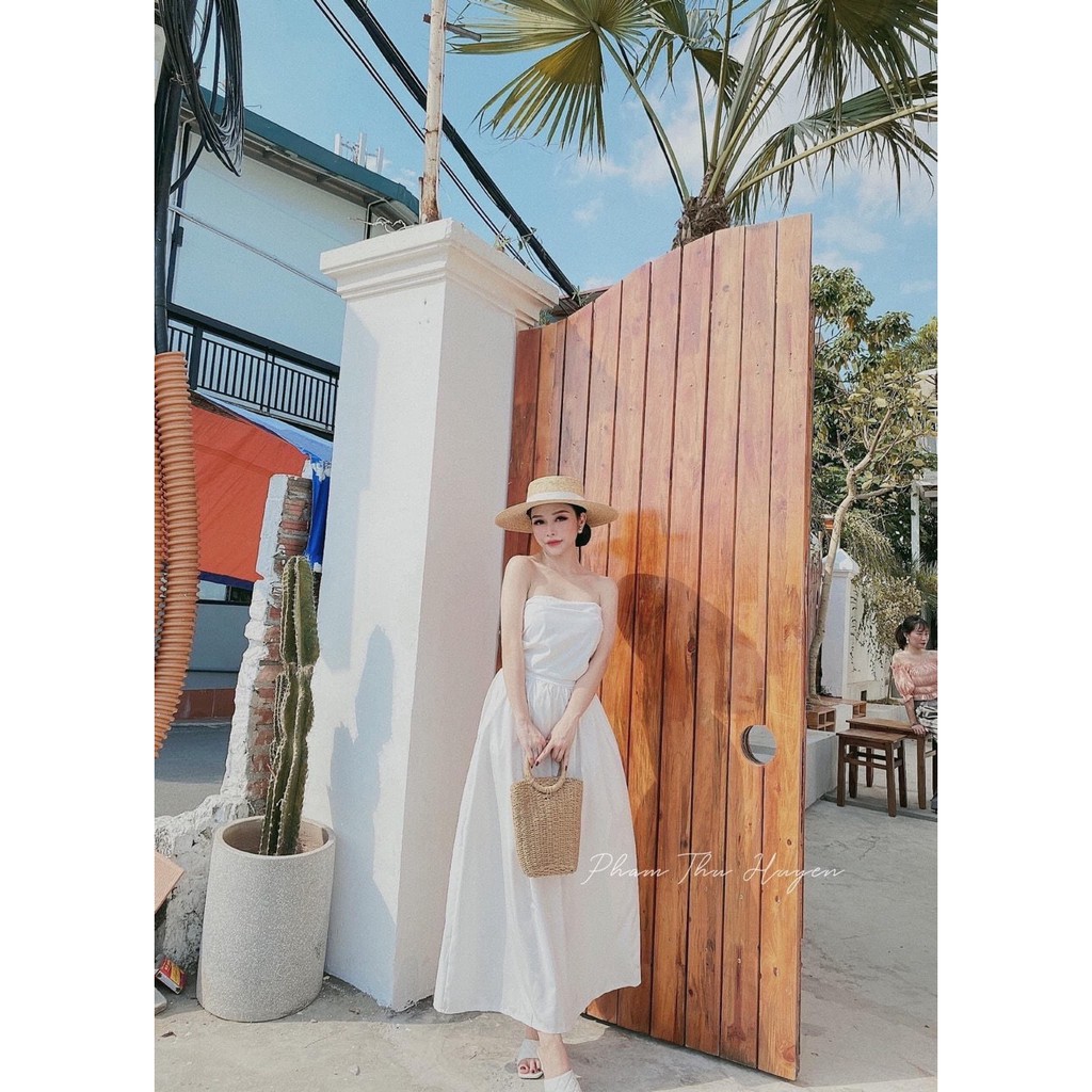 Đầm Maxi Trắng Đi Biển Cúp Ngực Có Lót Trong [Ảnh Thật Cuối] - DM939 | BigBuy360 - bigbuy360.vn