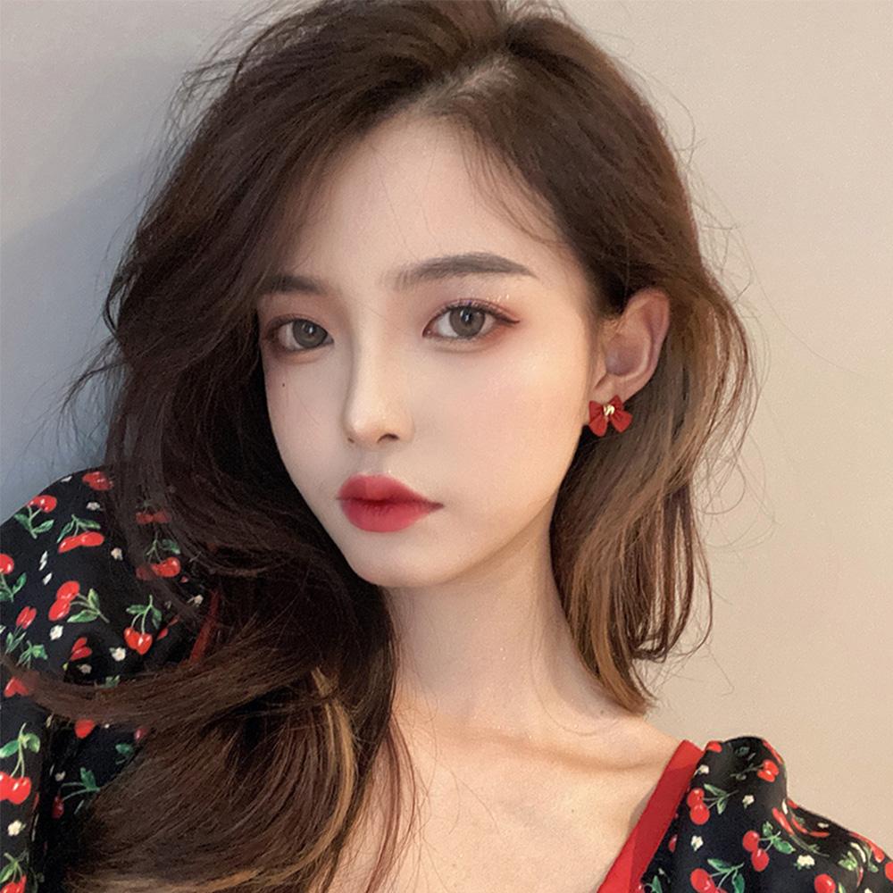 Khuyên Tai Hình Nơ Phong Cách Tối Giản Cổ Điển Hàn Quốc S925 Cho Nữ|Kim Cổ Điển Đơn Giản Trang Sức / Nhiều Màu