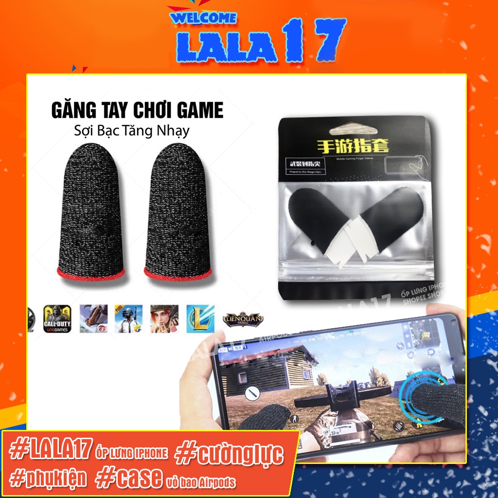 [SỈ] Bao Tay Chơi Game Free Fire Pubg Liên Quân Chống Mồ Hôi mượt sợi Carbon