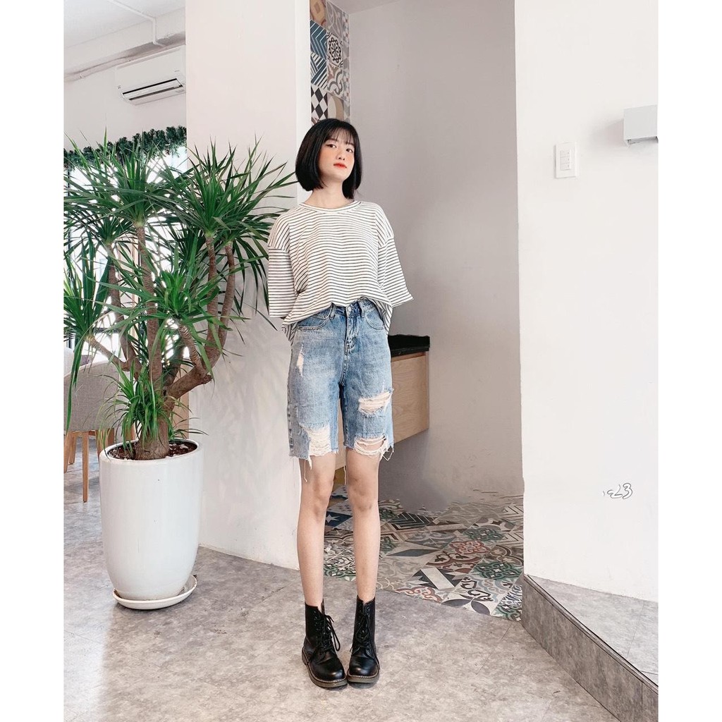 Quần NGỐ jean nữ RÁCH 2913-N8