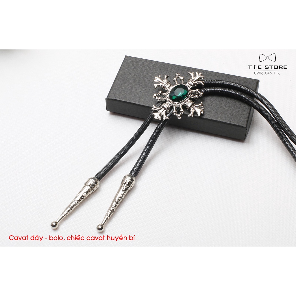 Bolo Tie chiếc cavat huyền bí - cavat dây bolo đính đá cao cấp tặng kèm hộp nhỏ