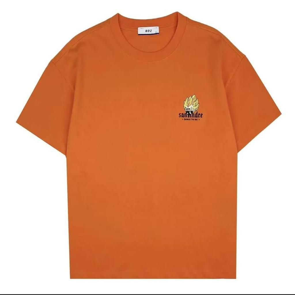 Áo Thun Tay Ngắn Cổ Tròn In Họa Tiết Hoạt Hình 4 Màu Tùy Chọn Thời Trang Mùa Hè Cho Nam M-5XL