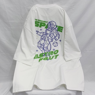 Áo thun cổ tròn tay lỡ unisex HOMIES in hình SPACE