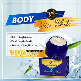 Kem body miss white ❤️ tặng phiếu cào trúng thưởng ❤️ trắng da,dưỡng ẩm, mờ thâm,nám,sạm
