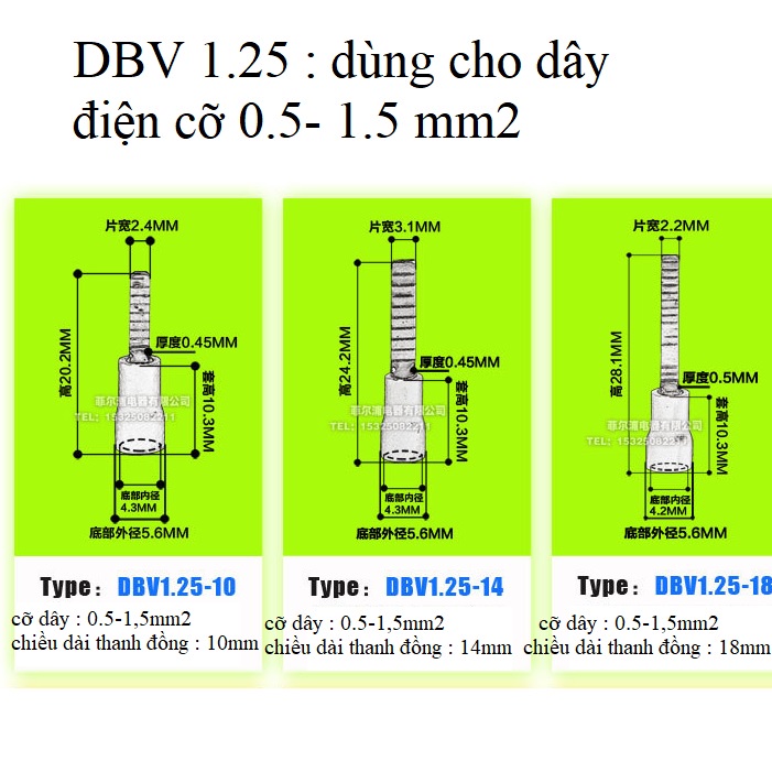 100 chiếc đầu cos kim, đầu cốt, đầu cốt kim, đầu cốt dẹt,đầu cốt dẹp, cốt chữ Y, cốt kẹp dây điện