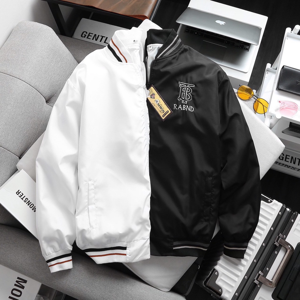 ÁO KHOÁC DÙ BOMBER NAM NỮ CHỐNG NẮNG 2 LỚP CỰC PHONG CÁCH LOGO TB