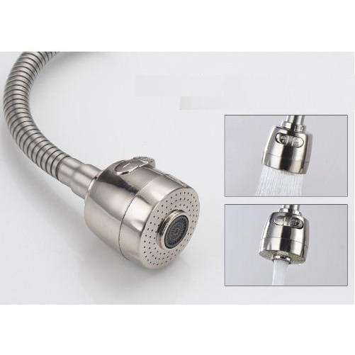 Đầu nối vòi nước tăng áp xoay 360 tiện lợi, phù hợp với tất cả các đầu rửa
