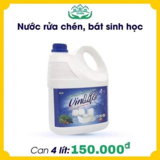 Nước rửa chén bát sinh học VinLife can 4 L