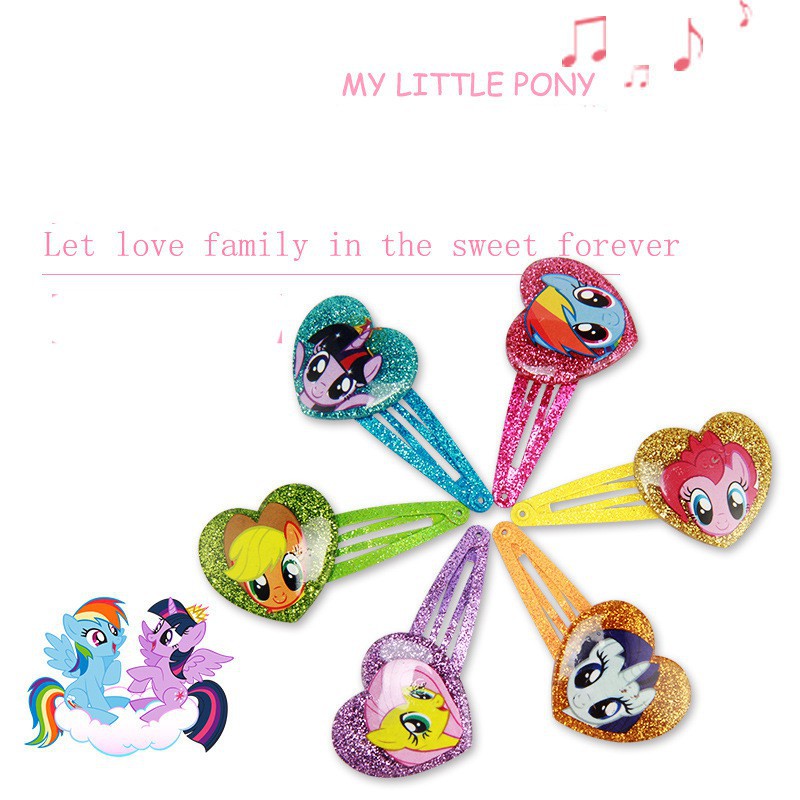 Dây buộc tóc đính đá phong cách phim My little Pony xinh xắn cho bé gái #6-#10