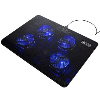 Đế tản nhiệt laptop 4 quạt có đèn led cooling pad làm mát cho laptop