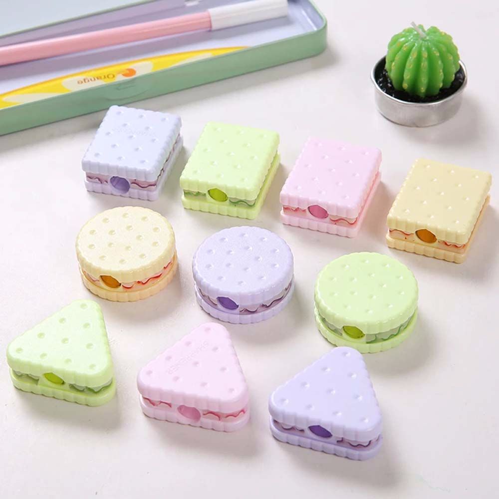 Đồ Chuốt Bút Chì Bằng Nhựa Hình Bánh Quy Màu Sắc Ngẫu Nhiên